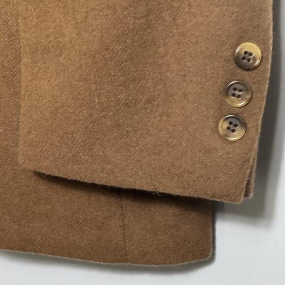 VTG 70s Hunt Valley Camel Hair Sport Coat 46R 2 Button Luxury Blazer USA *READ - Picture 5 of 13